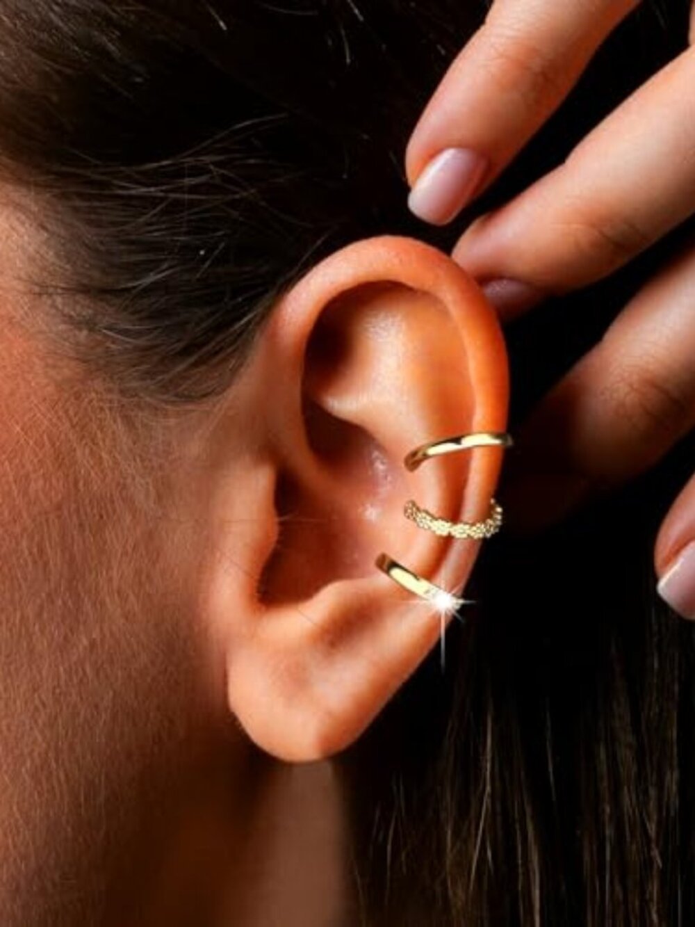 3Pcs Ear Cuffs Non Piercing for‎ Women
